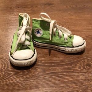 Lime Green Converse All-Star Chuck Taylor High-Top
